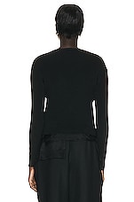 The Row Corole Cardigan in Black, view 4, click to view large image.