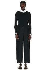 The Row Corole Cardigan in Black, view 5, click to view large image.