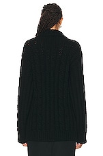 The Row Eleo Cardigan in Black, view 4, click to view large image.