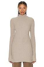 The Row Deidree Sweater in Taupe, view 1, click to view large image.