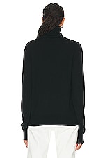 The Row Davos Sweater in Black, view 3, click to view large image.