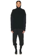 The Row Dua Sweater in Black & Navy, view 4, click to view large image.
