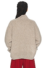 The Row Fayette Top in Taupe, view 3, click to view large image.