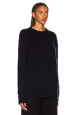 The Row Sibem Sweater in Dark Navy, view 2, click to view large image.