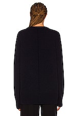 The Row Sibem Sweater in Dark Navy, view 3, click to view large image.