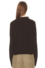 The Row Hensi Sweater in Brown, view 3, click to view large image.