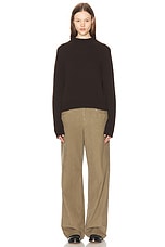 The Row Hensi Sweater in Brown, view 4, click to view large image.