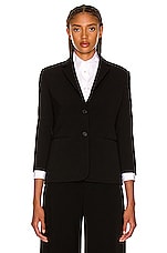The Row Schoolgirl Jacket in Black, view 1, click to view large image.