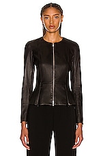 The Row Anasta Jacket in Black, view 2, click to view large image.