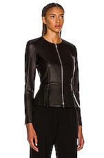 The Row Anasta Jacket in Black, view 3, click to view large image.