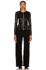The Row Anasta Jacket in Black, view 5, click to view large image.