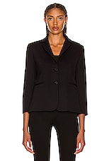 The Row Brentwood Jacket in Black, view 2, click to view large image.