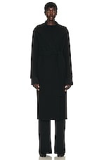 The Row Malika Coat in Black, view 1, click to view large image.