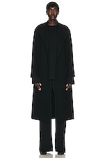 The Row Malika Coat in Black, view 2, click to view large image.