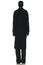 The Row Malika Coat in Black, view 4, click to view large image.