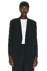 The Row Obine Jacket in Black, view 2, click to view large image.