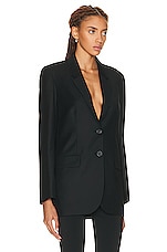 The Row Dustina Jacket in Black, view 2, click to view large image.