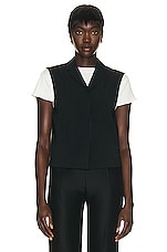 The Row Vestina Vest in Black, view 1, click to view large image.