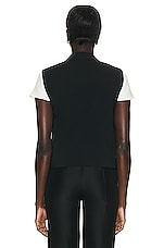 The Row Vestina Vest in Black, view 3, click to view large image.