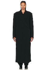 The Row Dhani Coat in Black, view 2, click to view large image.