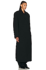 The Row Dhani Coat in Black, view 3, click to view large image.