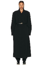 The Row Dhani Coat in Black, view 5, click to view large image.