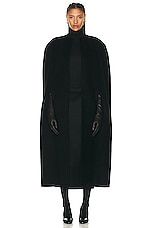 The Row Mildina Coat in Black, view 4, click to view large image.