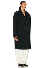 The Row Ardon Coat in Black, view 2, click to view large image.
