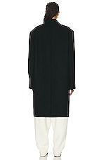 The Row Ardon Coat in Black, view 3, click to view large image.