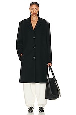 The Row Ardon Coat in Black, view 4, click to view large image.