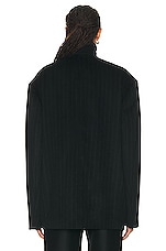 The Row Torania Jacket in Black & Grey, view 3, click to view large image.