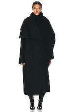 The Row Orlando Coat in Black, view 1, click to view large image.