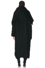 The Row Orlando Coat in Black, view 4, click to view large image.