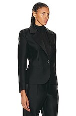 The Row Dru Jacket in Black, view 2, click to view large image.