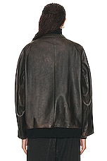 The Row Kengia Jacket in Brown, view 3, click to view large image.