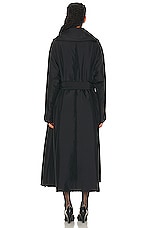 The Row Francine Coat in Black, view 3, click to view large image.