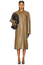 The Row Devitt Coat in Olive, view 1, click to view large image.