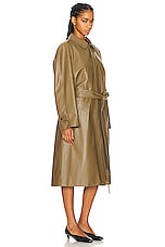 The Row Devitt Coat in Olive, view 4, click to view large image.