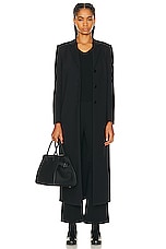 The Row Sallik Coat in Black, view 1, click to view large image.