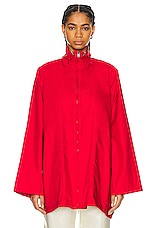 The Row Dune Jacket in Scarlet, view 1, click to view large image.