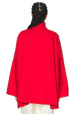 The Row Dune Jacket in Scarlet, view 3, click to view large image.
