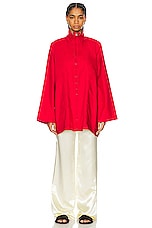 The Row Dune Jacket in Scarlet, view 4, click to view large image.