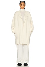 The Row Verlain Coat in IVORY, view 1, click to view large image.