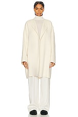 The Row Verlain Coat in IVORY, view 2, click to view large image.