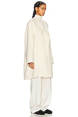 The Row Verlain Coat in IVORY, view 3, click to view large image.
