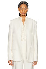 The Row Harvy Jacket in OFF WHITE, view 1, click to view large image.