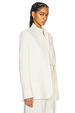 The Row Harvy Jacket in OFF WHITE, view 2, click to view large image.