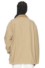 The Row Frank Jacket in Beige, view 3, click to view large image.
