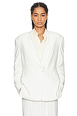The Row Alda Jacket in White, view 1, click to view large image.