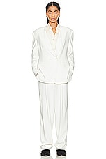 The Row Alda Jacket in White, view 4, click to view large image.